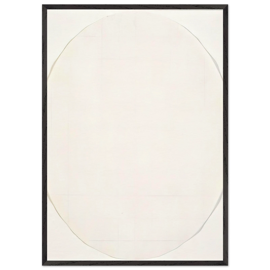 Koh-I-Noor 7H 1 - Minimalism - Robert Ryman 70x100 cm / 28x40 inches Framed Art Print – Black Wooden Frame