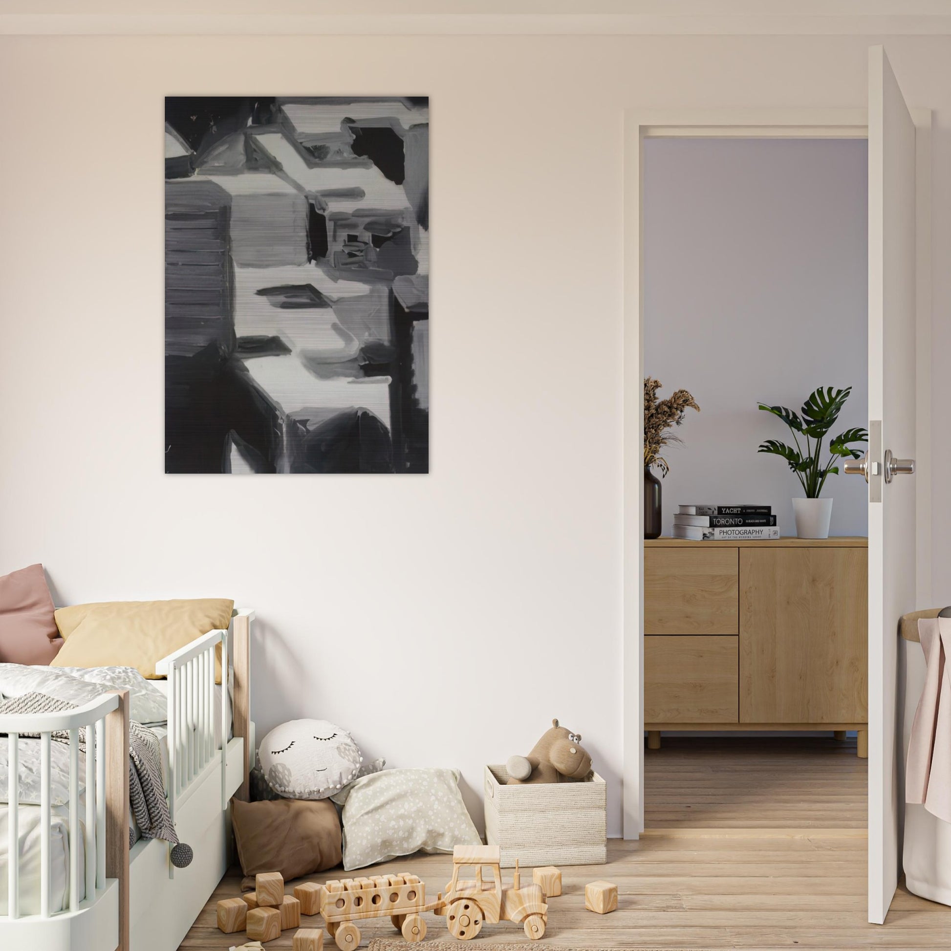 TOWNSCAPE 1968 3 - Gerhard Richter Brushed Aluminum Print - 70x100 cm / 28x40 inches | Gerhard Richter Aluminum Print | Gerhard Richter Prints