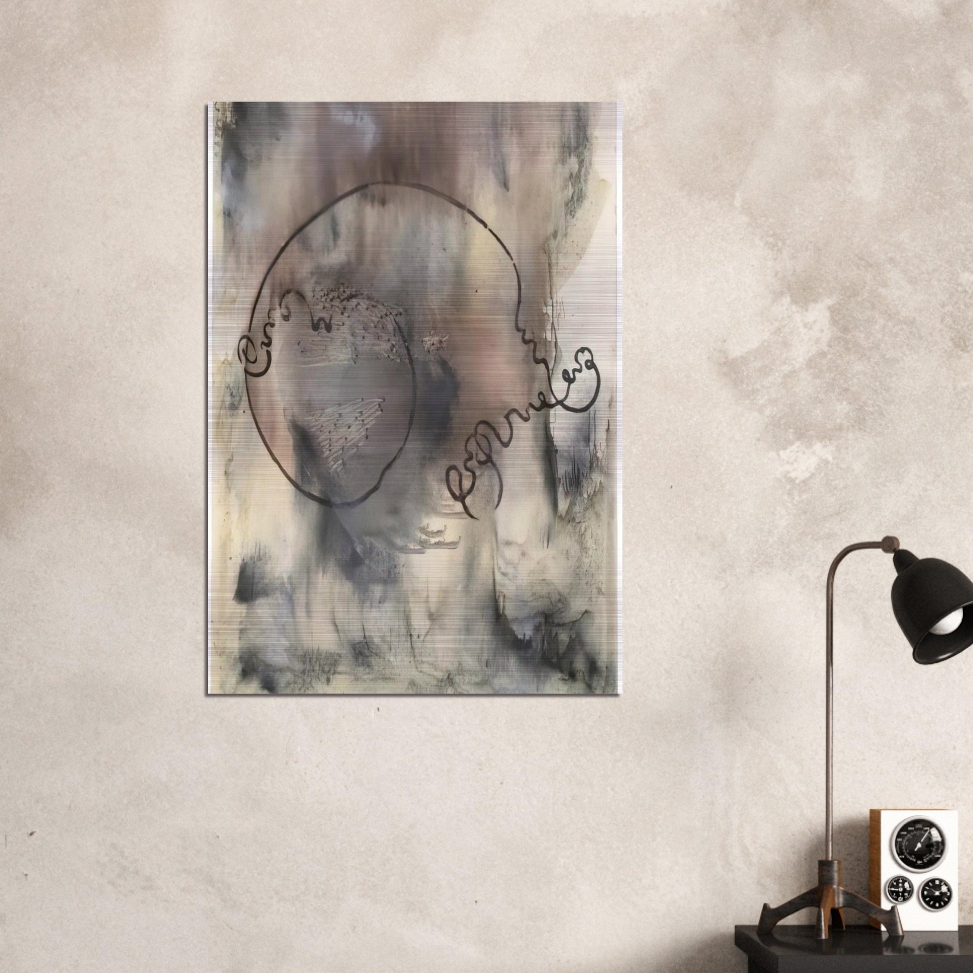 AUDATIA 1986 - Sigmar Polke Brushed Aluminum Print - 70x100 cm / 28x40 inches | Sigmar Polke Aluminum Print | Sigmar Polke Prints