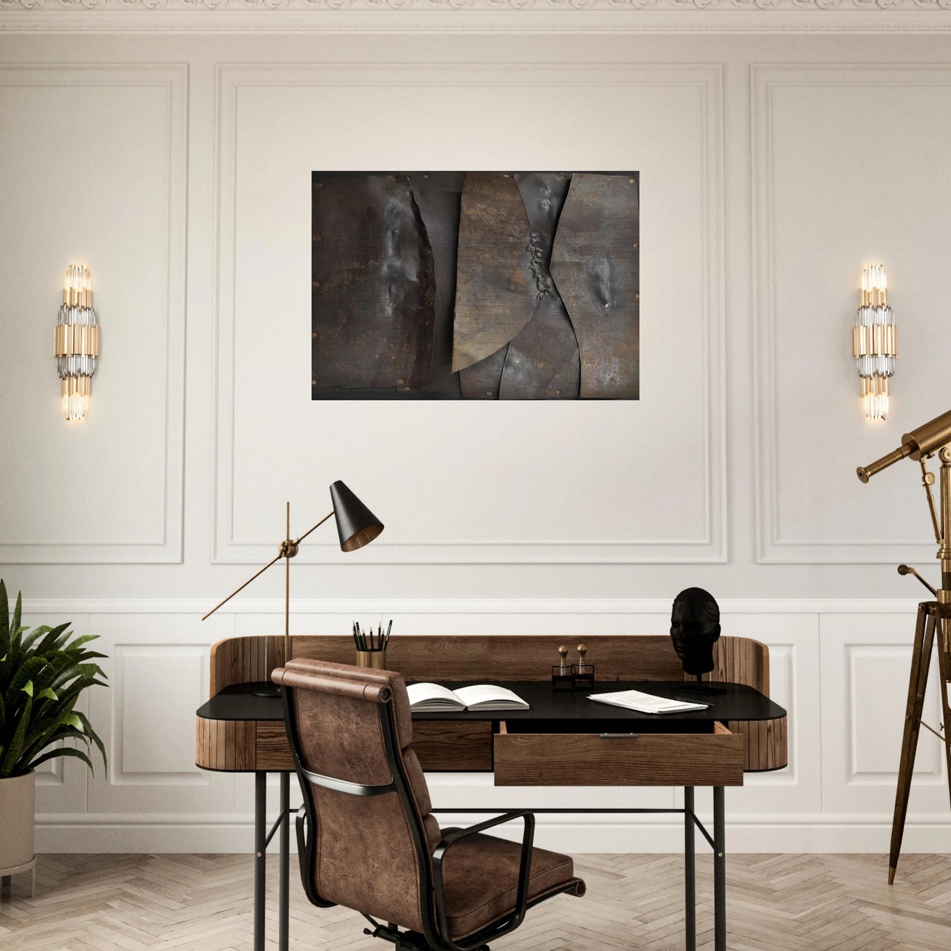 Iron - 1960 - Alberto Burri Brushed Aluminum Print - 70x100 cm / 28x40 inches | Alberto Burri Aluminum Print | Alberto Burri Prints