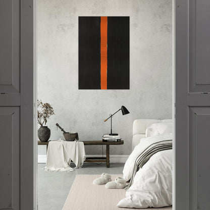 Untitled Black and Orange - 1988 - Gunther Forg Brushed Aluminum Print - 70x100 cm / 28x40 inches | Gunther Forg Aluminum Print | Gunther Forg Prints