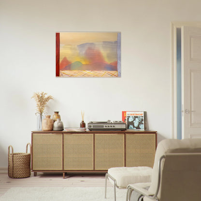 Sun In The East - 1988 - Ronnie Landfield Brushed Aluminum Print - 70x100 cm / 28x40 inches | Ronnie Landfield Aluminum Print | Ronnie Landfield Prints