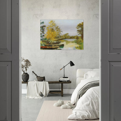 BANKS OF THE CANAL 1903 - Henri Matisse Brushed Aluminum Print - 70x100 cm / 28x40 inches | Henri Matisse Aluminum Print | Henri Matisse Prints