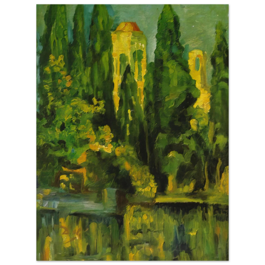 Salvador Dali - VILABERTRIN CHURCH TOWER 1919  75x100 cm / 30x40inches Fine Art Poster