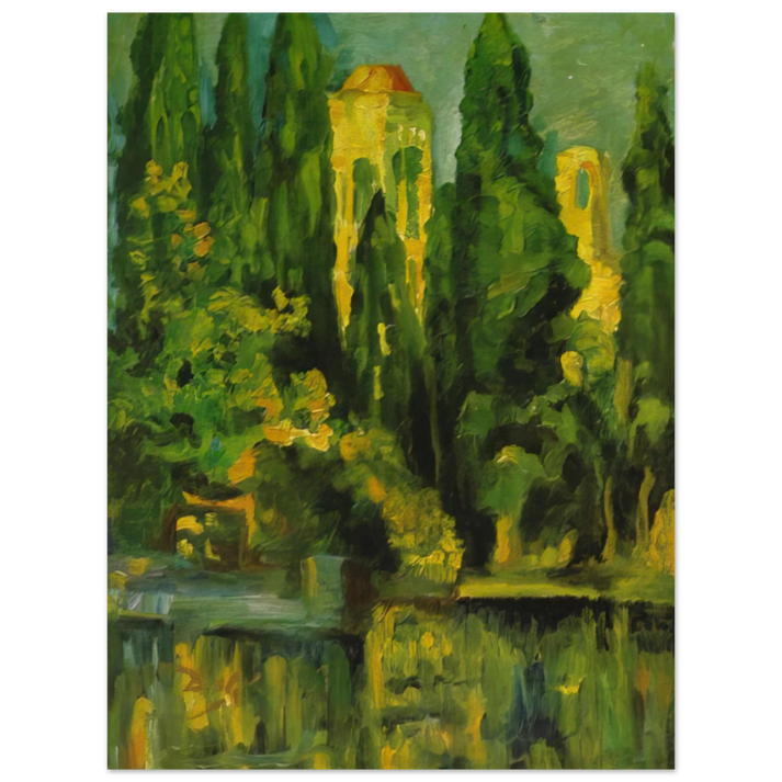 Salvador Dali - VILABERTRIN CHURCH TOWER 1919  75x100 cm / 30x40inches Fine Art Poster