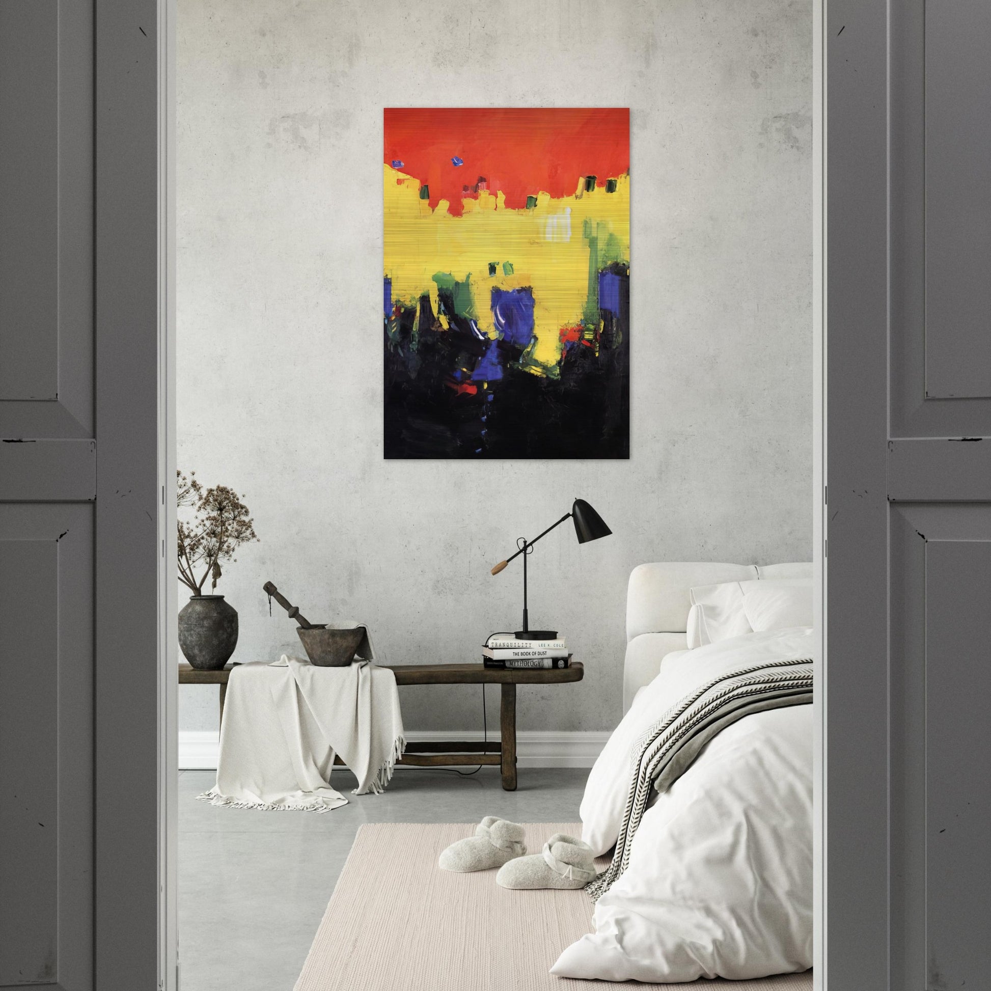 Above Deep Waters - Hans Hofmann Brushed Aluminum Print - 70x100 cm / 28x40 inches | Hans Hofmann Aluminum Print | Hans Hofmann Prints