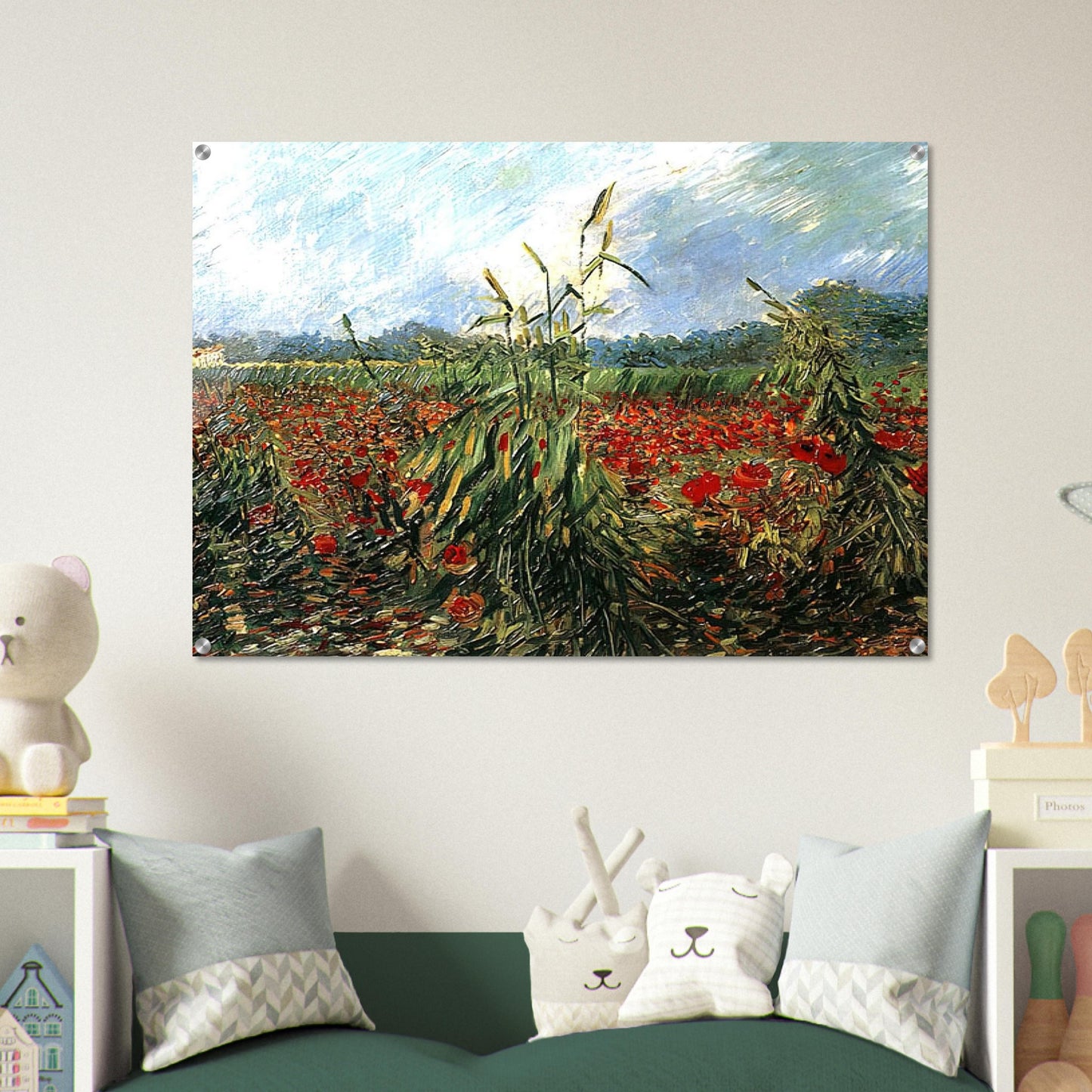Green Ears of Wheat - Vincent van Gogh Acrylic Print - 70x100 cm / 28x40″ inches | Vincent van Gogh Wall Art | Vincent van Gogh Prints