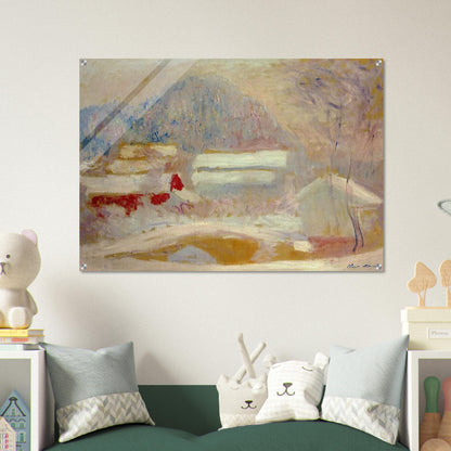 Norwegian Landscape, Sandviken - claude monet Acrylic Print - 70x100 cm / 28x40″ inches