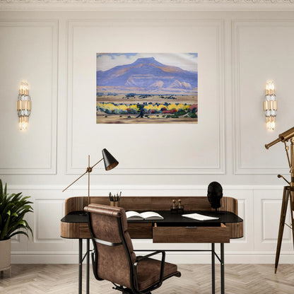 Pedernal - Georgia O'Keeffe Brushed Aluminum Print - 70x100 cm / 28x40 inches | Georgia O'Keeffe Aluminum Print | Georgia O'Keeffe Prints