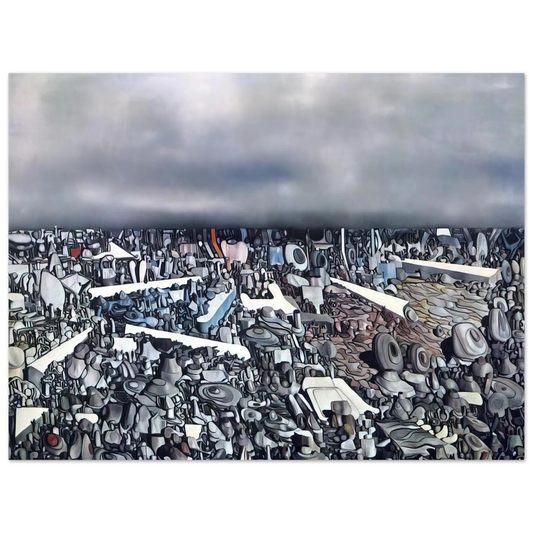 Yves Tanguy - Multiplication of the Arcs  75x100 cm / 30x40inches Fine Art Poster