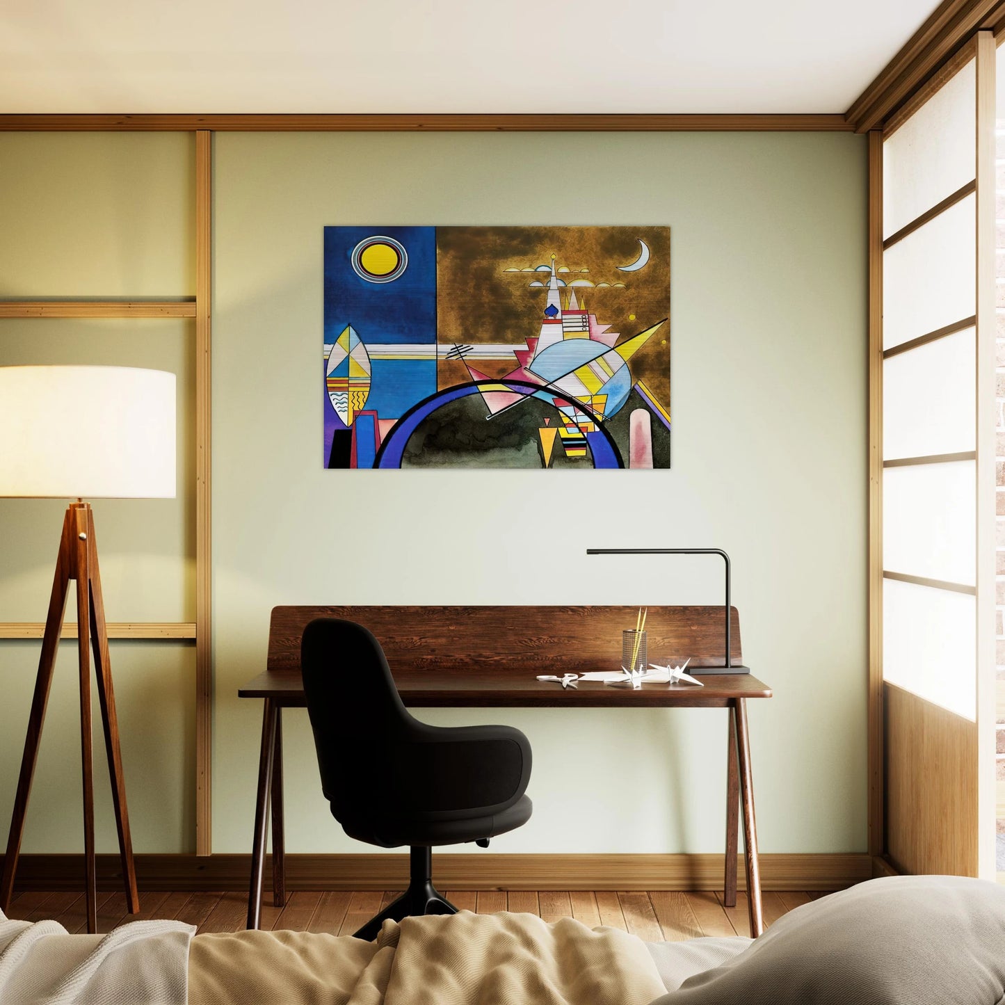 PICTURE XVI THE GREAT GATE OF KIEV STAGE SET FOR MUSSORGSKY S PICTURES AT AN EXHIBITION IN 1928 - Wassily Kandinsky Brushed Aluminum Print - 70x100 cm / 28x40 inches | Wassily Kandinsky Aluminum Print | Wassily Kandinsky Prints