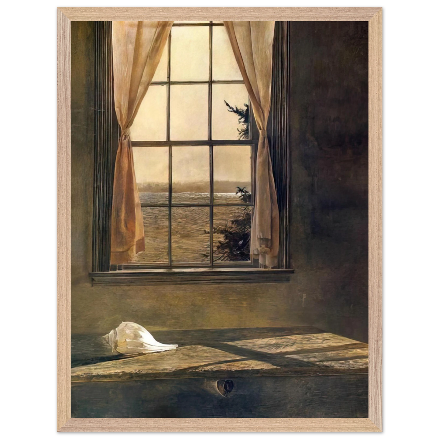 Andrew Wyeth - HER ROOM Wall Art - 60x80 cm / 24x32 inches - Fine Art Poster-canvas - -