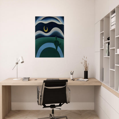 The Moon - Tarsila do Amaral Brushed Aluminum Print - 70x100 cm / 28x40 inches | Tarsila do Amaral Aluminum Print | Tarsila do Amaral Prints