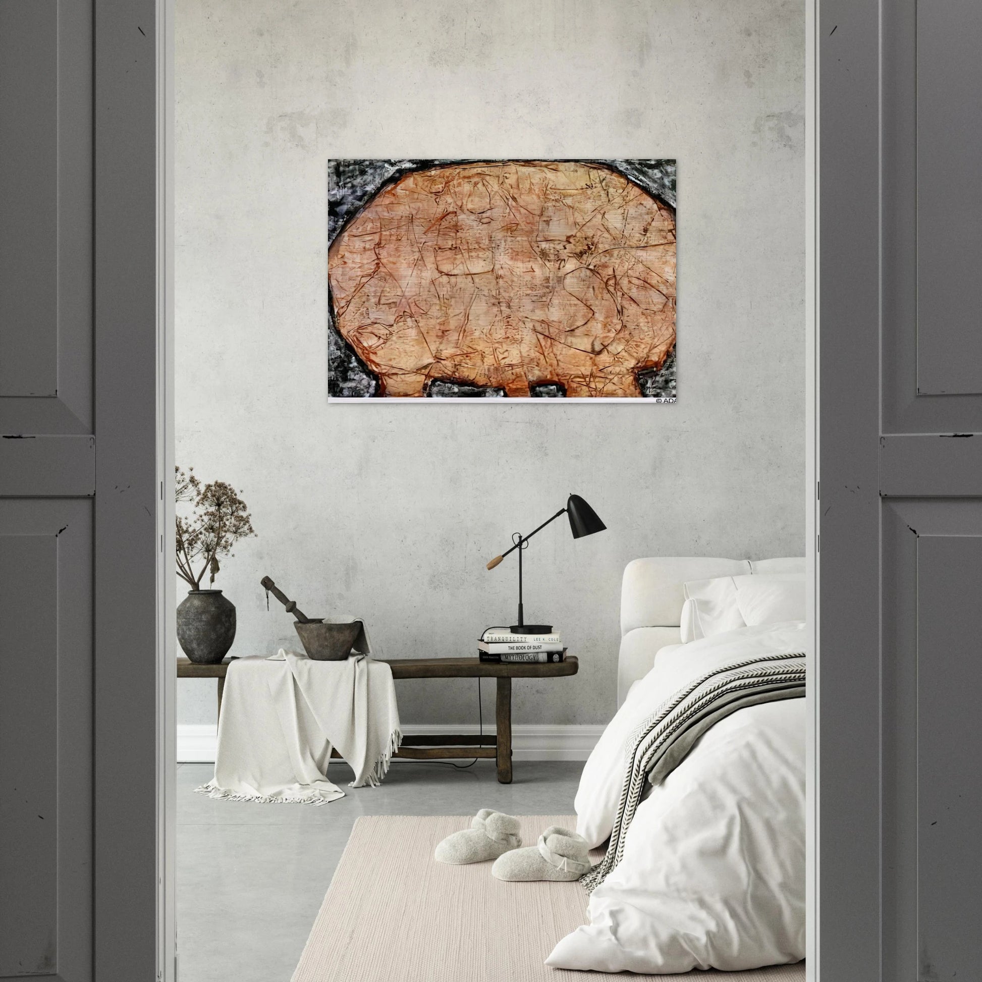 TABLE CORAIL - Jean Dubuffet Brushed Aluminum Print - 70x100 cm / 28x40 inches | Jean Dubuffet Aluminum Print | Jean Dubuffet Prints