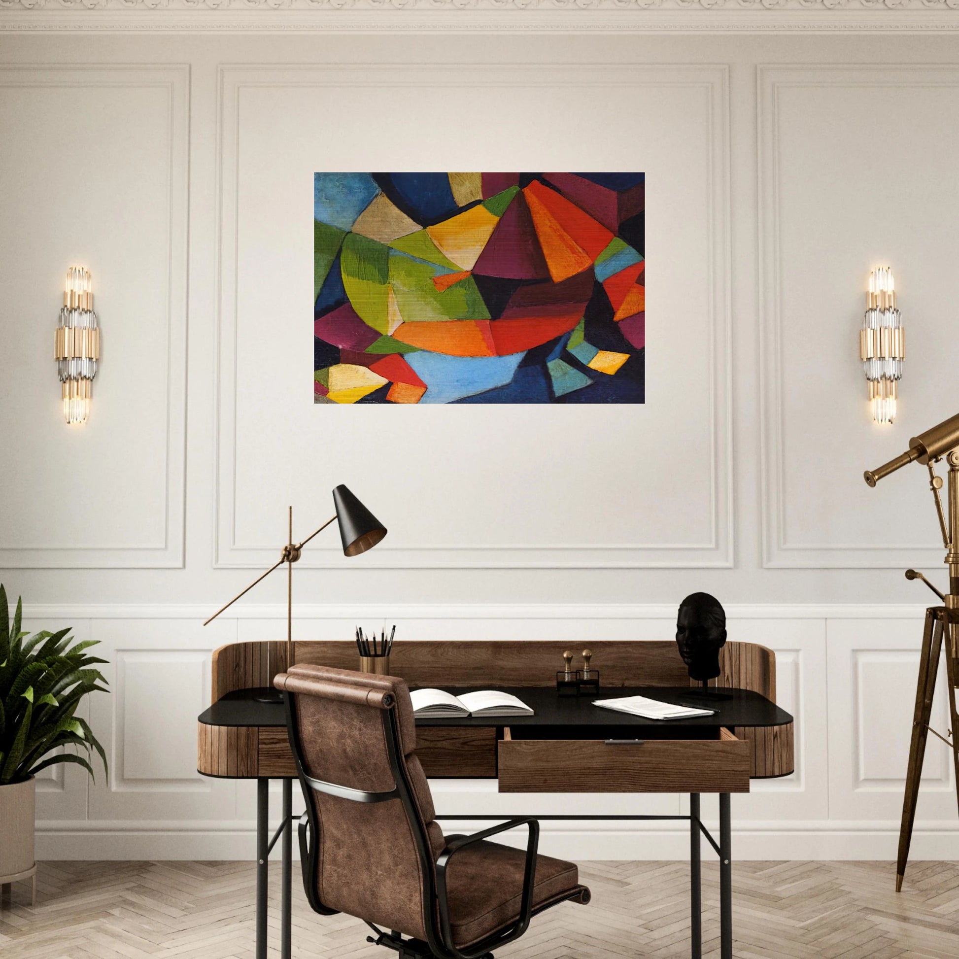 Synchromy - 1916 - Morgan Russell Brushed Aluminum Print - 70x100 cm / 28x40 inches | Morgan Russell Aluminum Print | Morgan Russell Prints