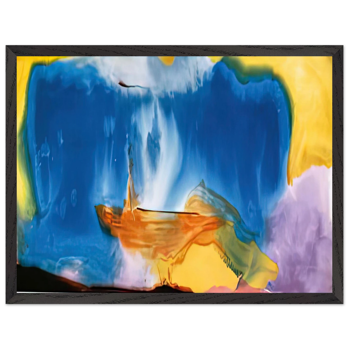 Helen Frankenthaler - Moveable Blue, 1973- Wall Art - 28x40 inches / 70x70 cm - Canvas (Imperial)-canvas - -