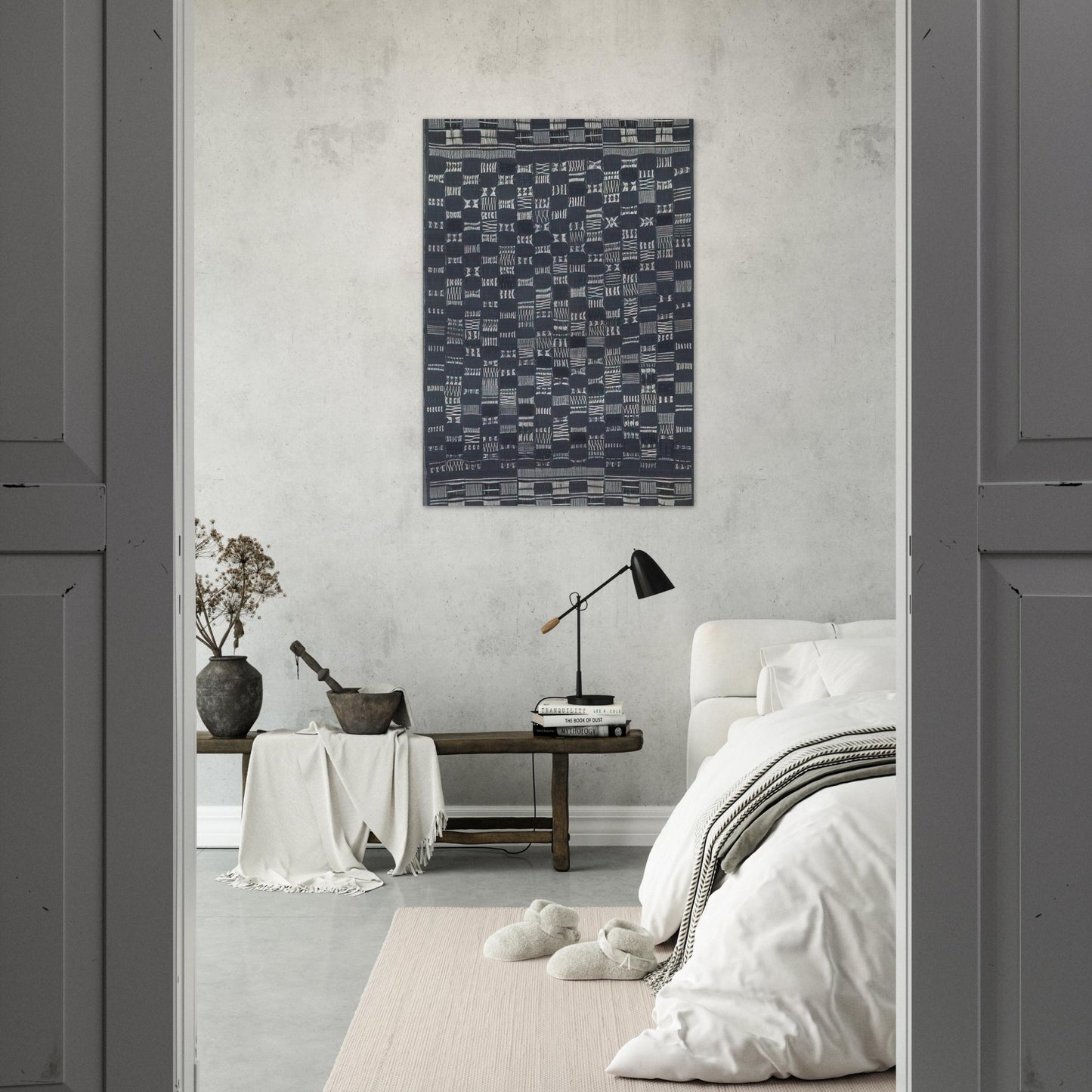 THICKLY SETTLED 1957 - Anni Albers Brushed Aluminum Print - 70x100 cm / 28x40 inches | Anni Albers Aluminum Print | Anni Albers Prints