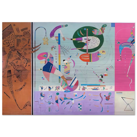 VARIOUS PARTS 1940 - Wassily Kandinsky Brushed Aluminum Print - 70x100 cm / 28x40 inches | Wassily Kandinsky Aluminum Print | Wassily Kandinsky Prints