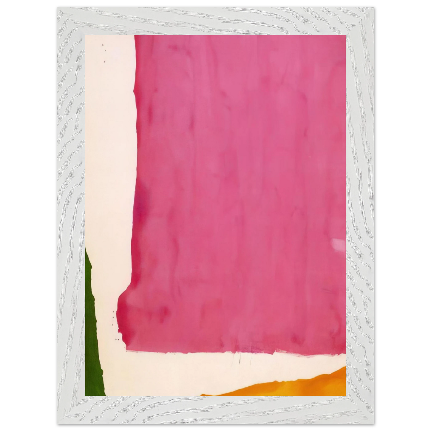 Helen Frankenthaler - Mauve District - 1966 Wall art - 50x70 cm / 20x28 inches - Premium Wooden Framed Poster With Fine Art Paper-canvas - White frame