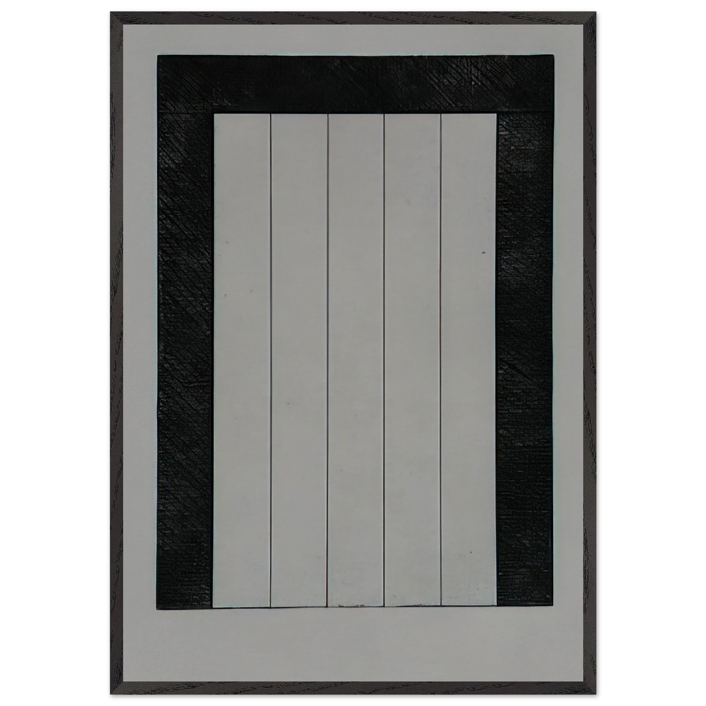 Untitled from 12 Views for Caroline Tatyana - 1979 - Brice Marden 70x100 cm / 28x40 inches Framed Art Print – Black Wooden Frame