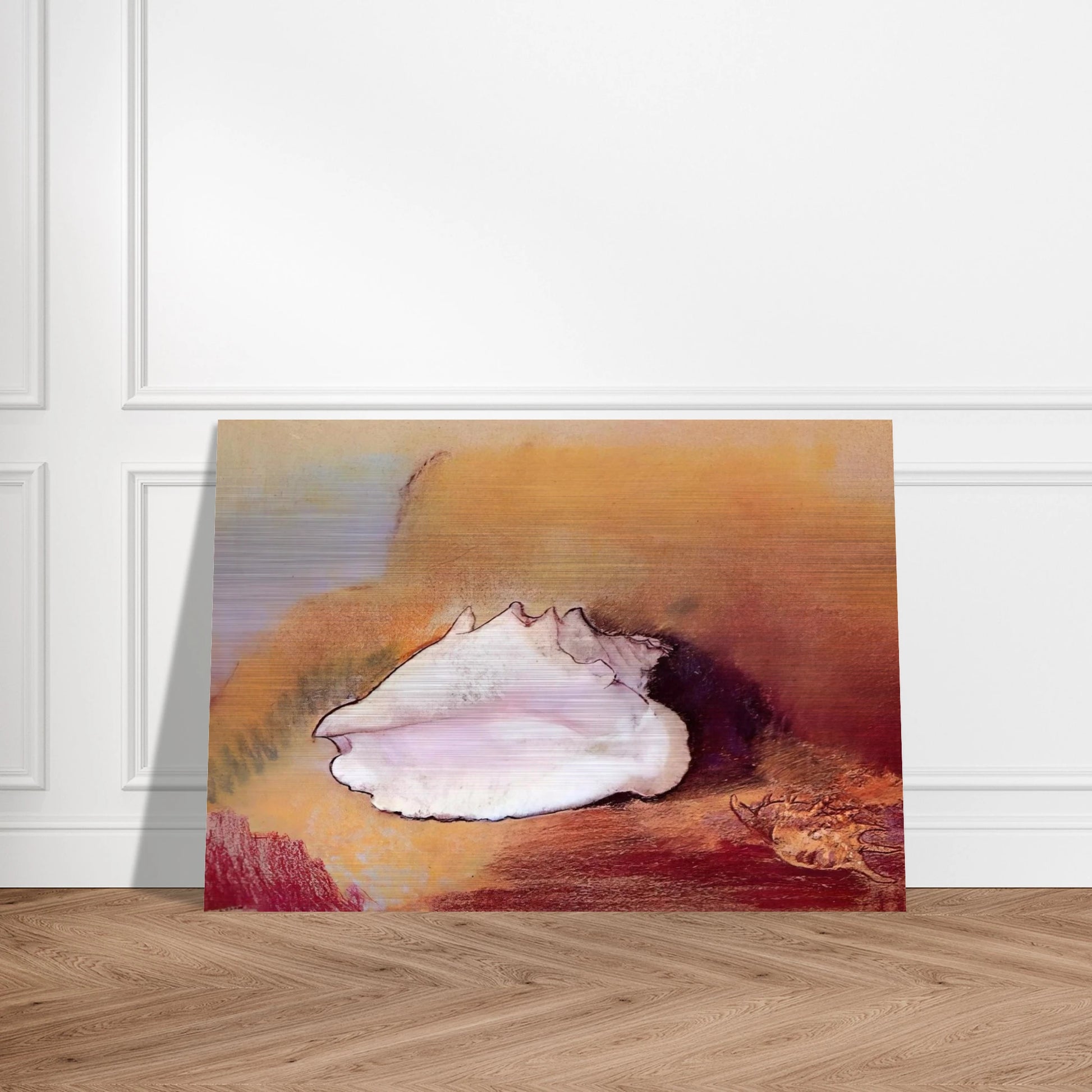 THE SEASHELL 1912 - Odilon Redon Brushed Aluminum Print - 70x100 cm / 28x40 inches | Odilon Redon Aluminum Print | Odilon Redon Prints