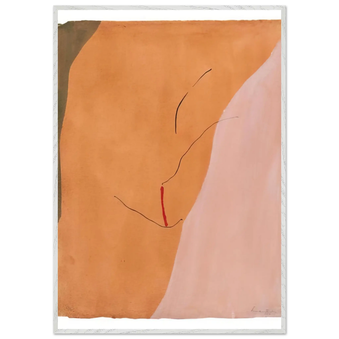 Helen Frankenthaler - Sanguine Mood - 1971 Wall art - 60x80 cm / 24x32 inches - Fine Art Poster - -