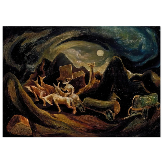 GOING WEST 1935 1 - Jackson Pollock Brushed Aluminum Print - 70x100 cm / 28x40 inches | Jackson Pollock Aluminum Print | Jackson Pollock Prints