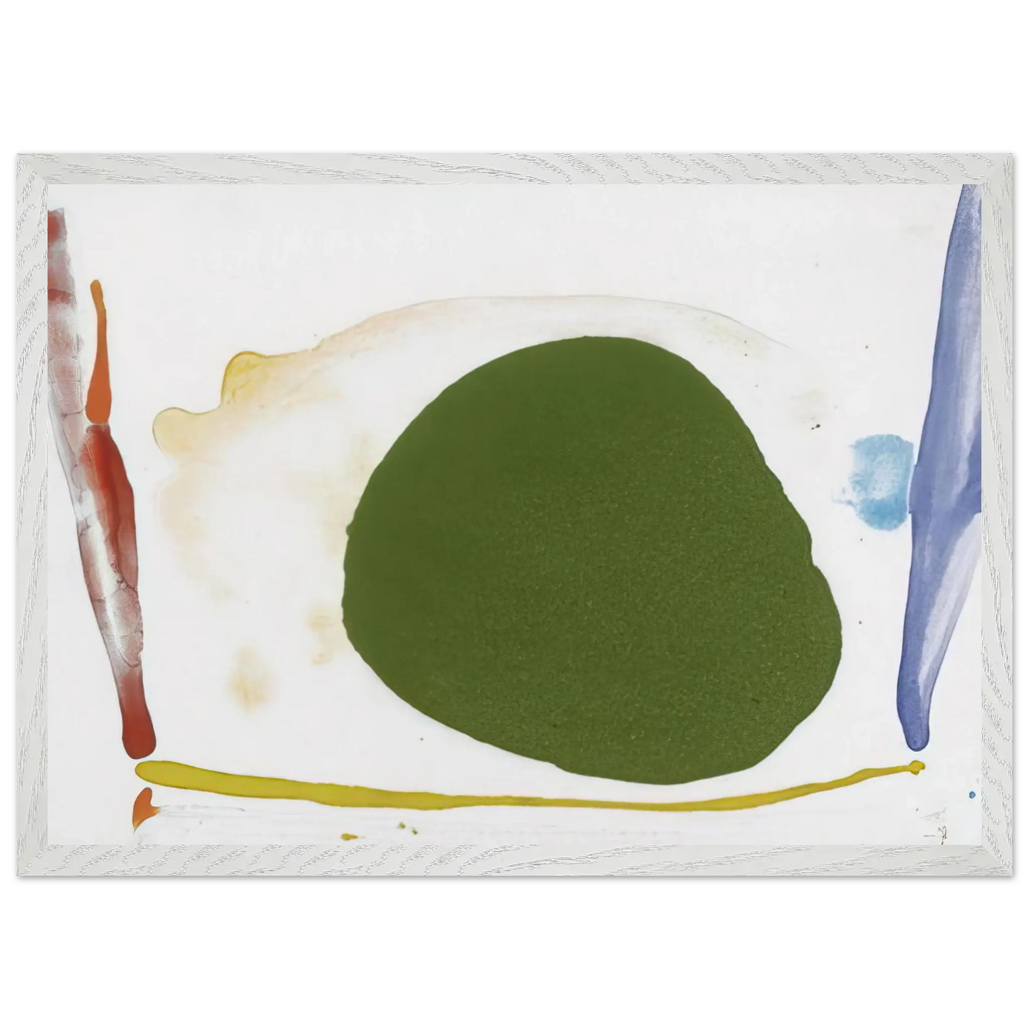 Helen Frankenthaler - Thanksgiving Day - 1973 Wall art - A1 (59.4 x 84.1  cm) - Premium Wooden Framed Poster With Fine Art Paper - Black frame