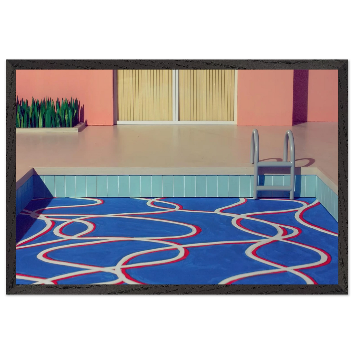 David Hockney - David Hockney Wall art - 70x100 cm / 28x40 inches - Premium Wooden Framed Poster With Fine Art Paper-canvas - Wood frame