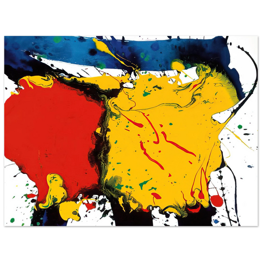 Sam Francis - Untitled  SFP94-109  SFF 1757   75x100 cm / 30x40inches Fine Art Poster