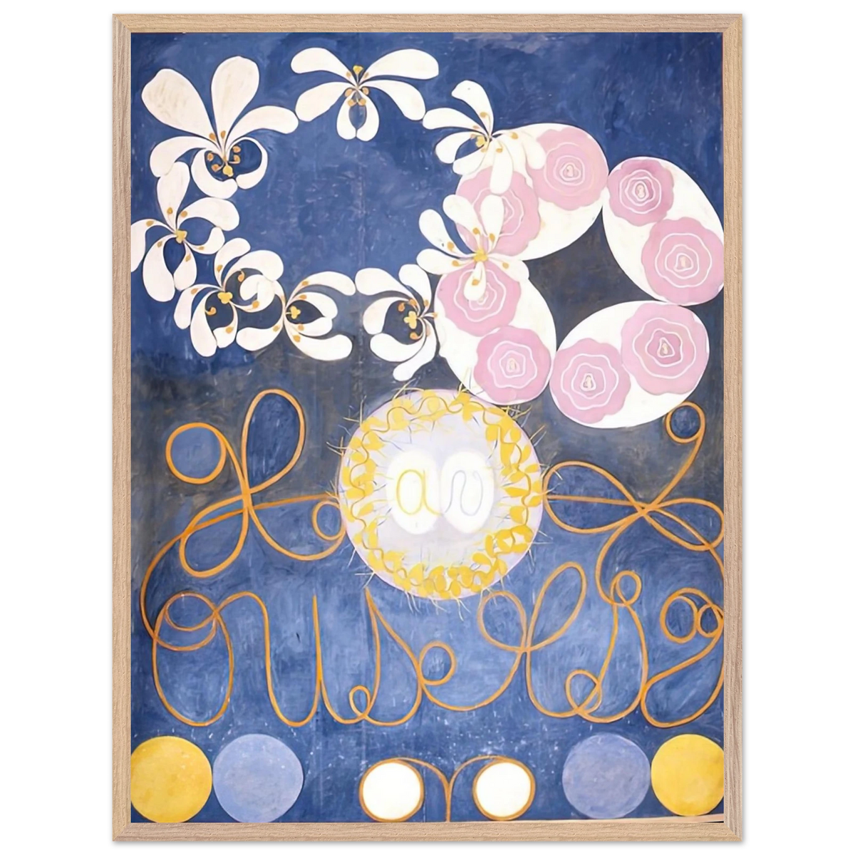 Hilma af Klint - THE TEN LARGEST 1907 Wall art - 45x60 cm / 18x24 inches - Premium Wooden Framed Poster With Fine Art Paper - Black frame