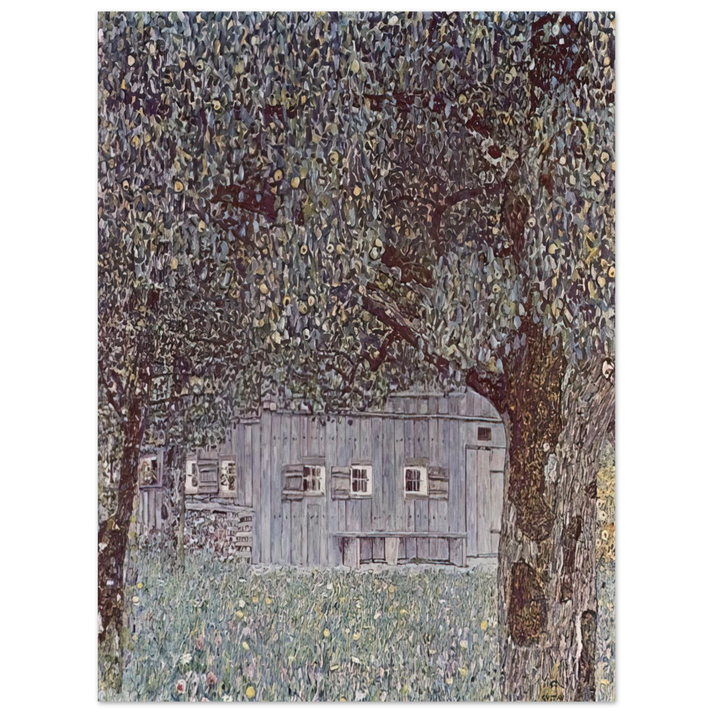 Gustav Klimt - FARMHOUSE IN UPPER AUSTRIA 1912  75x100 cm / 30x40inches Fine Art Poster