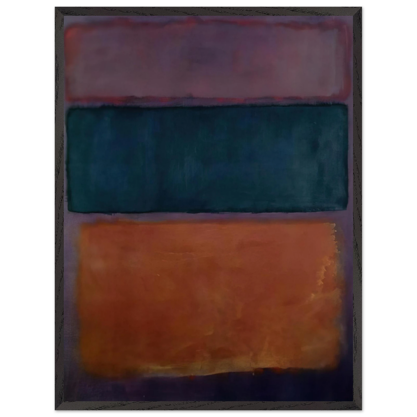 Helen Frankenthaler - Untitled - 1963 Wall art - 20x25 cm / 8x10 inches - Premium Wooden Framed Poster With Fine Art Paper-canvas - White frame