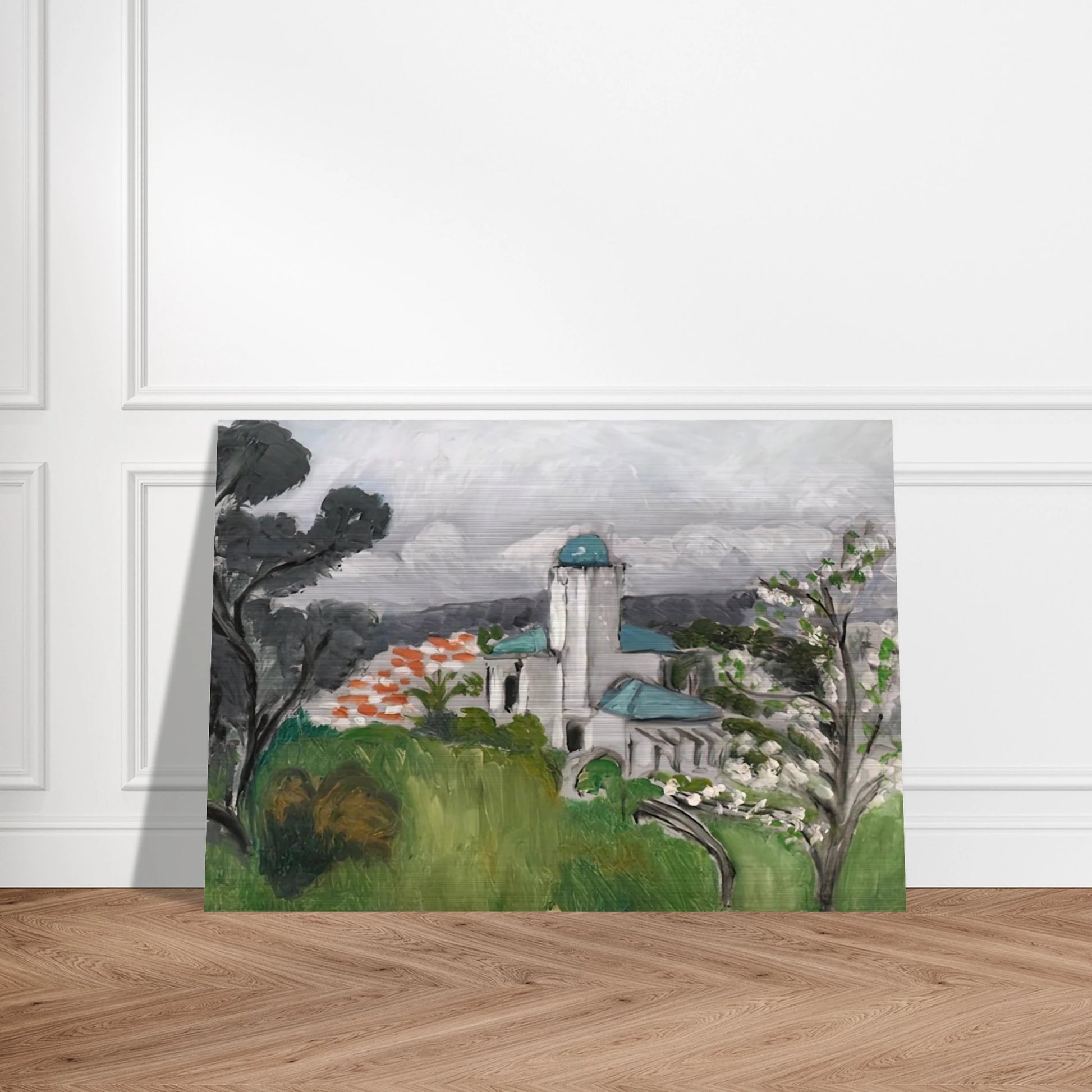 LA VILLA BLEUE 1918 - Henri Matisse Brushed Aluminum Print - 70x100 cm / 28x40 inches | Henri Matisse Aluminum Print | Henri Matisse Prints