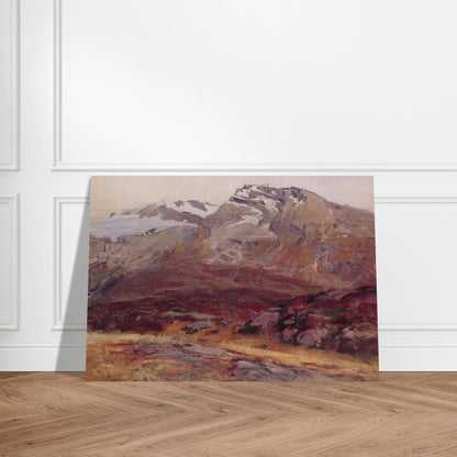 Coming Down from Mont Blanc - John Singer Sargent Brushed Aluminum Print - 70x100 cm / 28x40 inches | John Singer Sargent Aluminum Print | John Singer Sargent Prints