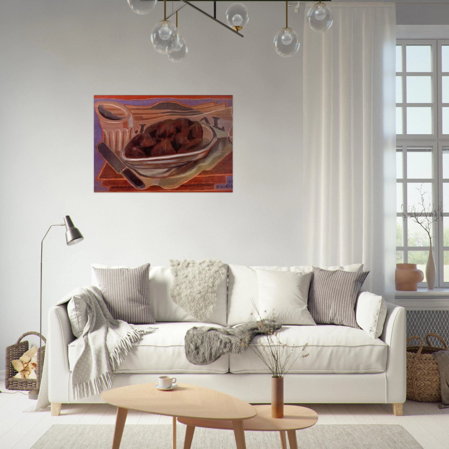 FIGS - Juan Gris Brushed Aluminum Print - 70x100 cm / 28x40 inches | Juan Gris Aluminum Print | Juan Gris Prints
