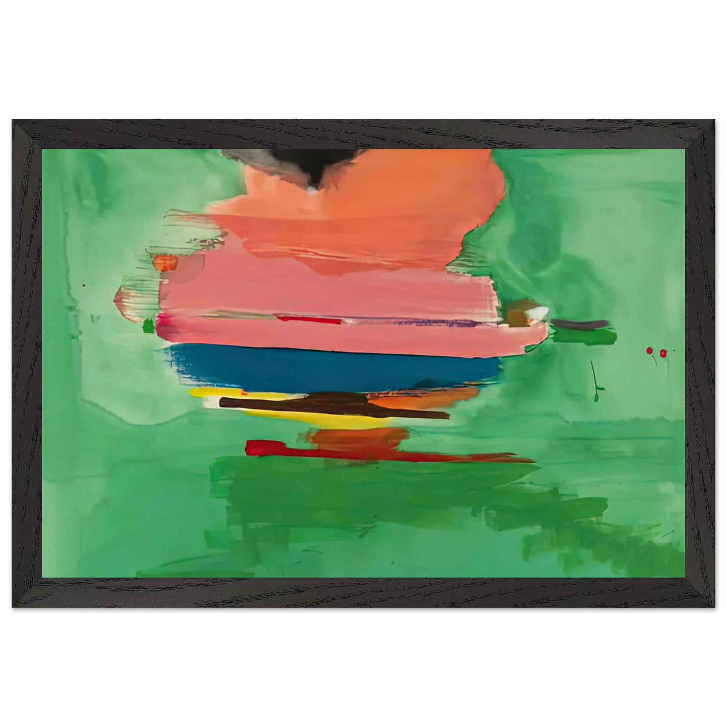Helen Frankenthaler - Untitled, 1973- Wall Art - 30x40 cm / 12x16 inches - Fine Art Poster-canvas - -