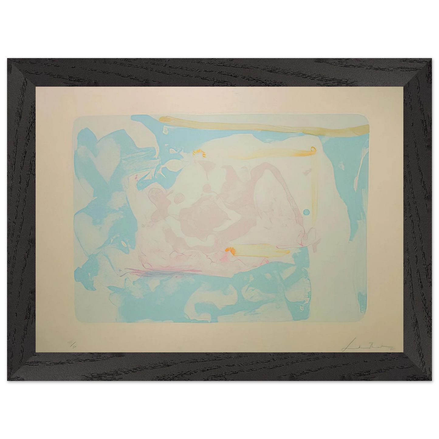 Helen Frankenthaler - Reflections III - 1995 Wall art - 75x100 cm / 30x40 inches - Fine Art Poster-canvas - -