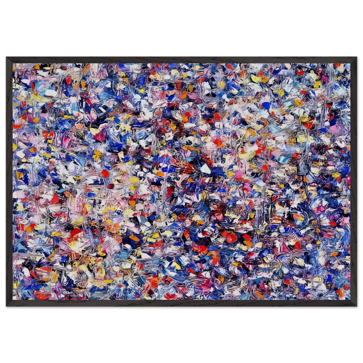 Shellflower - Lee Krasner 70x100 cm / 28x40 inches Framed Art Print – Black Wooden Frame