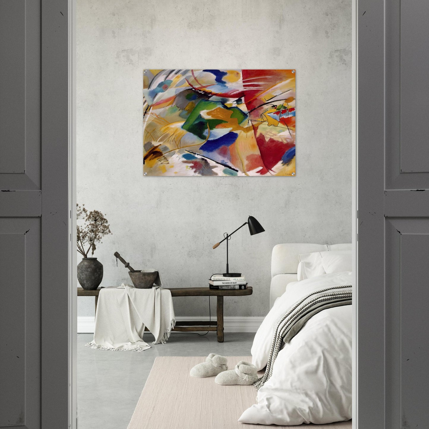 PAINTING WITH GREEN CENTER 1913 - Wassily Kandinsky Acrylic Print - 70x100 cm / 28x40″ inches