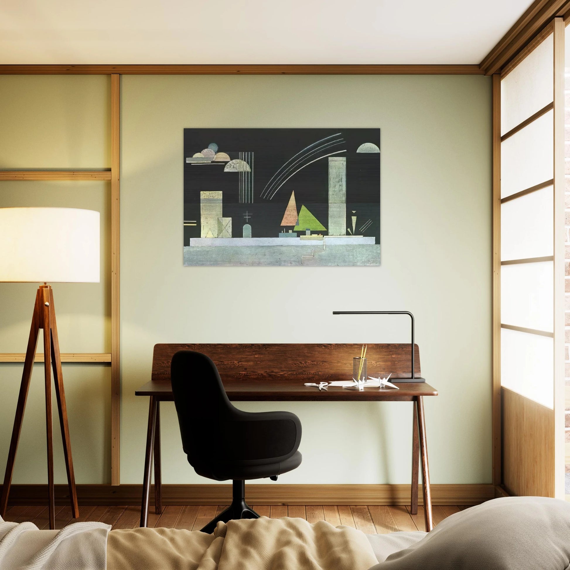 AT REST - Wassily Kandinsky Brushed Aluminum Print - 70x100 cm / 28x40 inches | Wassily Kandinsky Aluminum Print | Wassily Kandinsky Prints