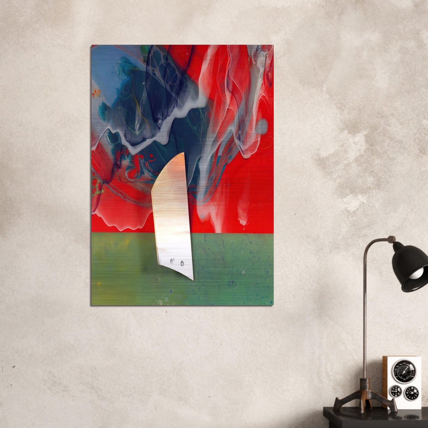 Plow - Sam Gilliam Brushed Aluminum Print - 70x100 cm / 28x40 inches | Sam Gilliam Aluminum Print | Sam Gilliam Prints