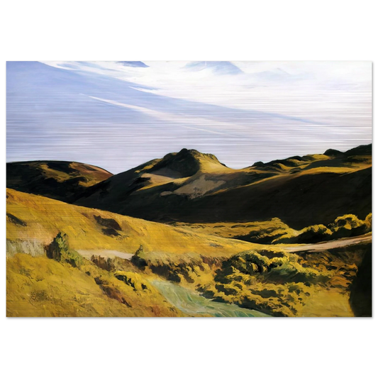 The Camel s Hump - Edward Hopper Brushed Aluminum Print - 70x100 cm / 28x40 inches | Edward Hopper Aluminum Print | Edward Hopper Prints