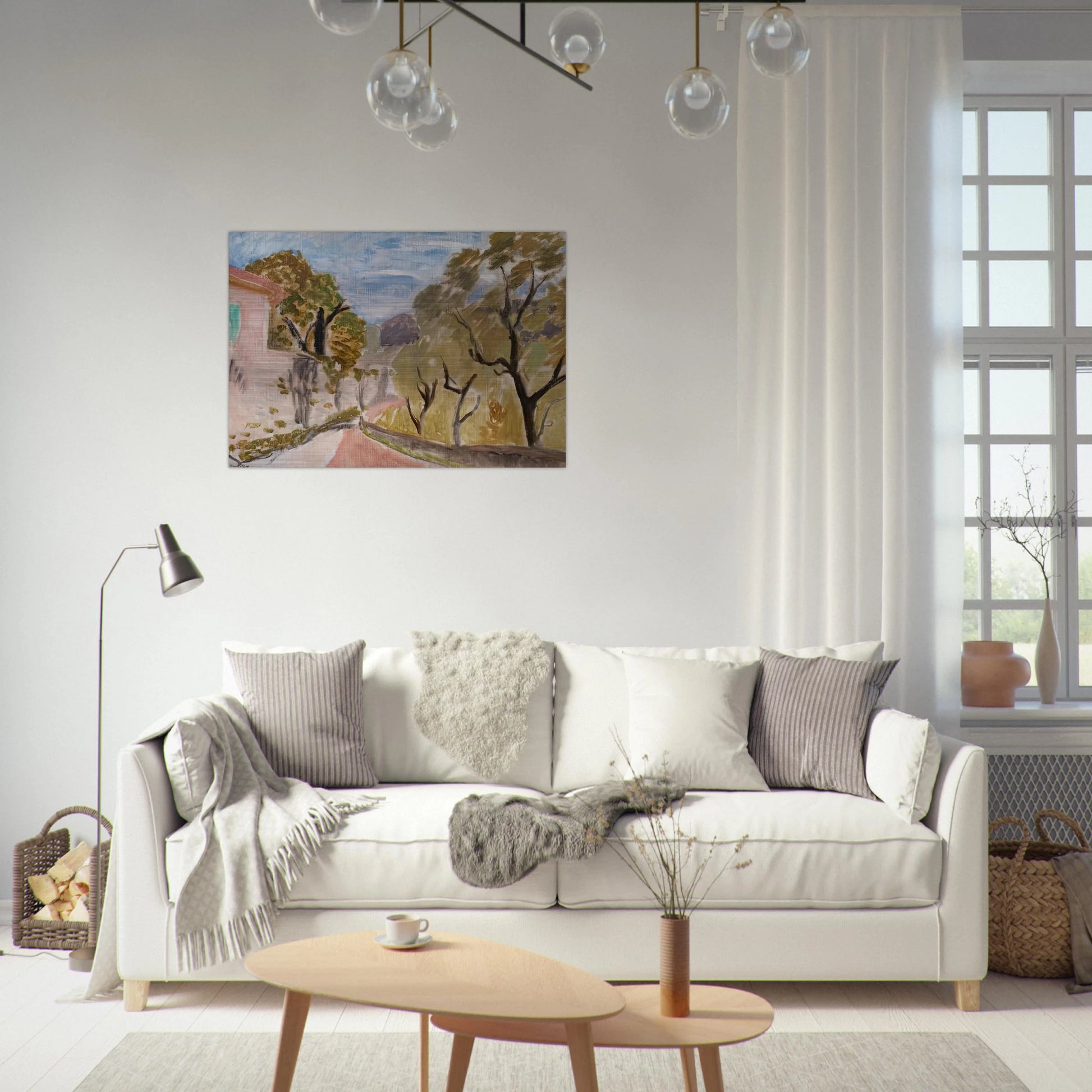 PAYSAGE OU RUE DANS LE MIDI 1918 - Henri Matisse Brushed Aluminum Print - 70x100 cm / 28x40 inches | Henri Matisse Aluminum Print | Henri Matisse Prints