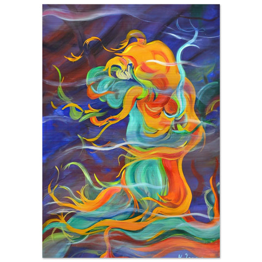 Wind - 1963 - Konrad Zuse Brushed Aluminum Print - 70x100 cm / 28x40 inches | Konrad Zuse Aluminum Print | Konrad Zuse Prints