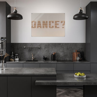 DANCE 1973 - Edward Ruscha Acrylic Print - 70x100 cm / 28x40″ inches | Edward Ruscha Wall Art | Edward Ruscha Prints