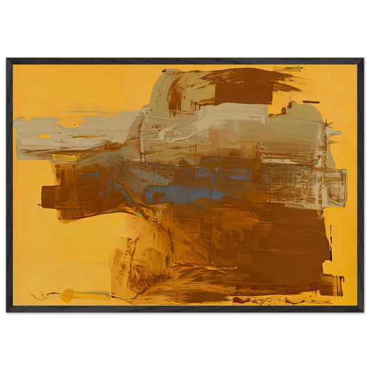 Mineral Kingdom 1976- - Helen Frankenthaler 70x100 cm / 28x40 inches Framed Art Print – Black Wooden Frame