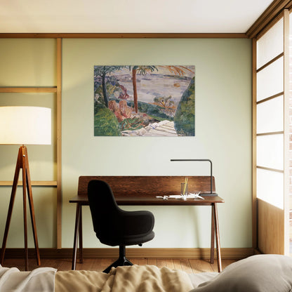 Harbour from Kirribilli - 1937 - Grace Cossington Smith Brushed Aluminum Print - 70x100 cm / 28x40 inches | Grace Cossington Smith Aluminum Print | Grace Cossington Smith Prints