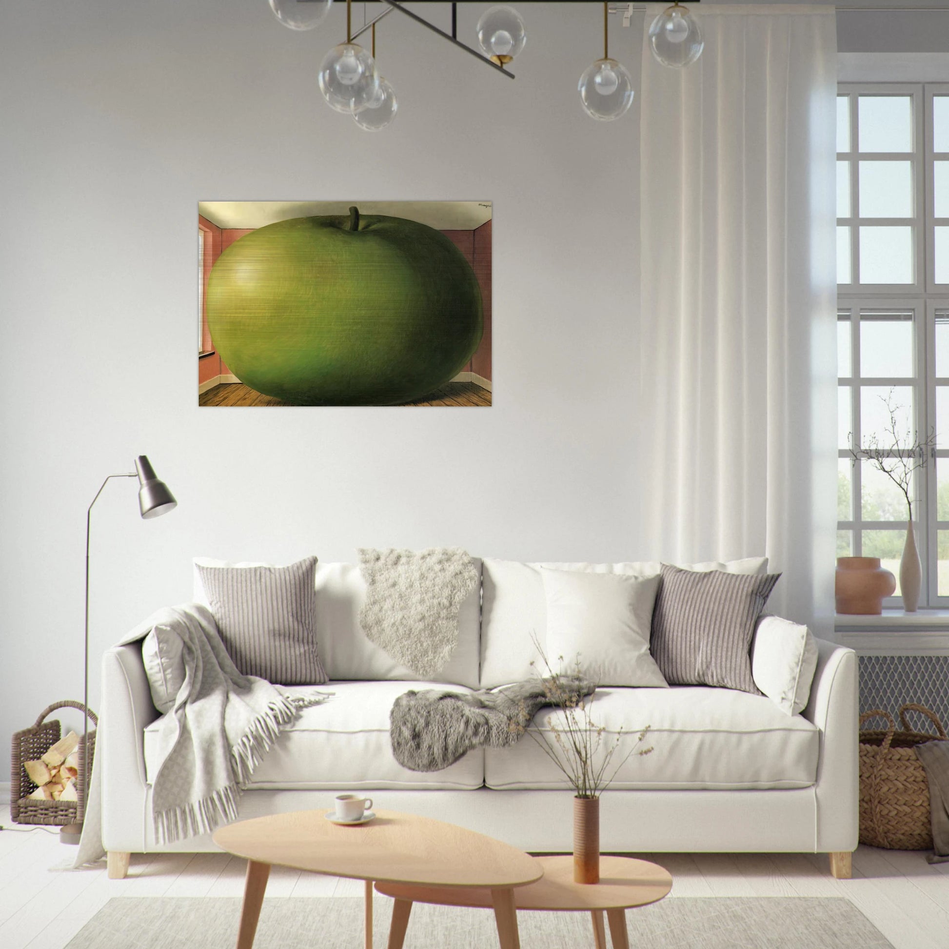 THE LISTENING ROOM 1952 - Rene Magritte Brushed Aluminum Print - 70x100 cm / 28x40 inches | Rene Magritte Aluminum Print | Rene Magritte Prints