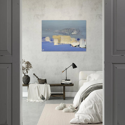 Paysage méditerranéen - Art Informel - Nicolas de Stael Brushed Aluminum Print - 70x100 cm / 28x40 inches | Nicolas de Stael Aluminum Print | Nicolas de Stael Prints